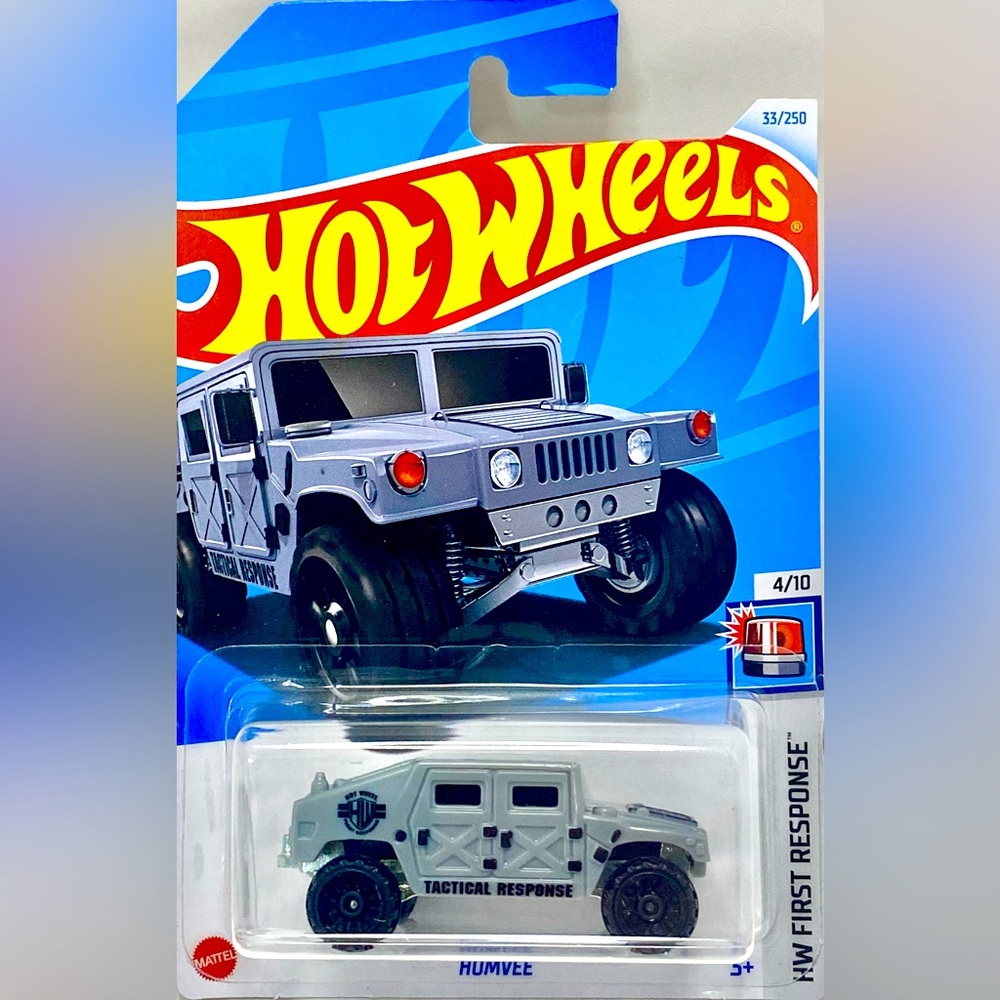 ✅ 🚗 4/$20 🚗 NEW 2024 MATTEL HOT WHEELS 4/10 HW FIRST RESPONSE HUMVEE #33/250